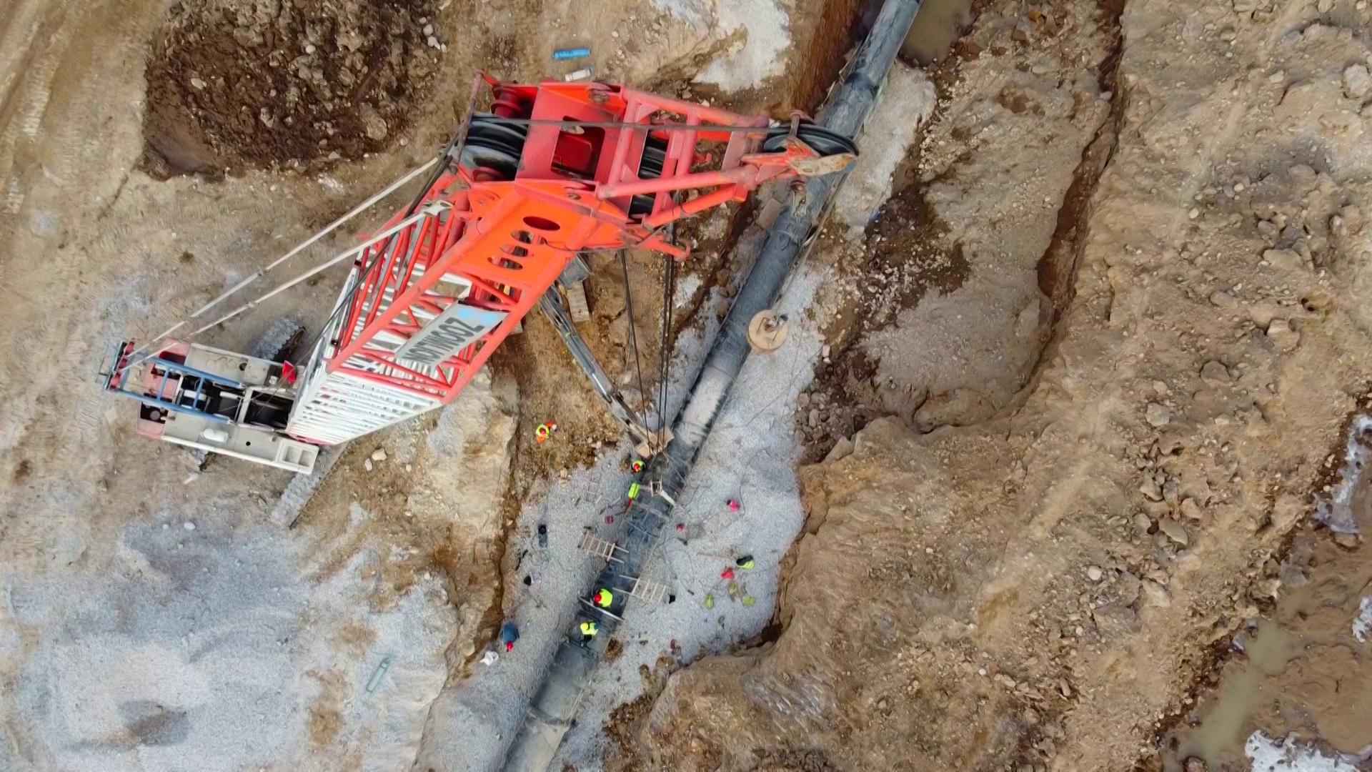 太原热浸涂塑钢管 阳曲县中社河河道综合治理工程:全力以赴保工期 为太忻一体化经济区建设作贡献 太原热浸涂塑钢管 阳曲县中社河河道综合治理工程:全力以赴保工期 为太忻一体化经济区建设作贡献