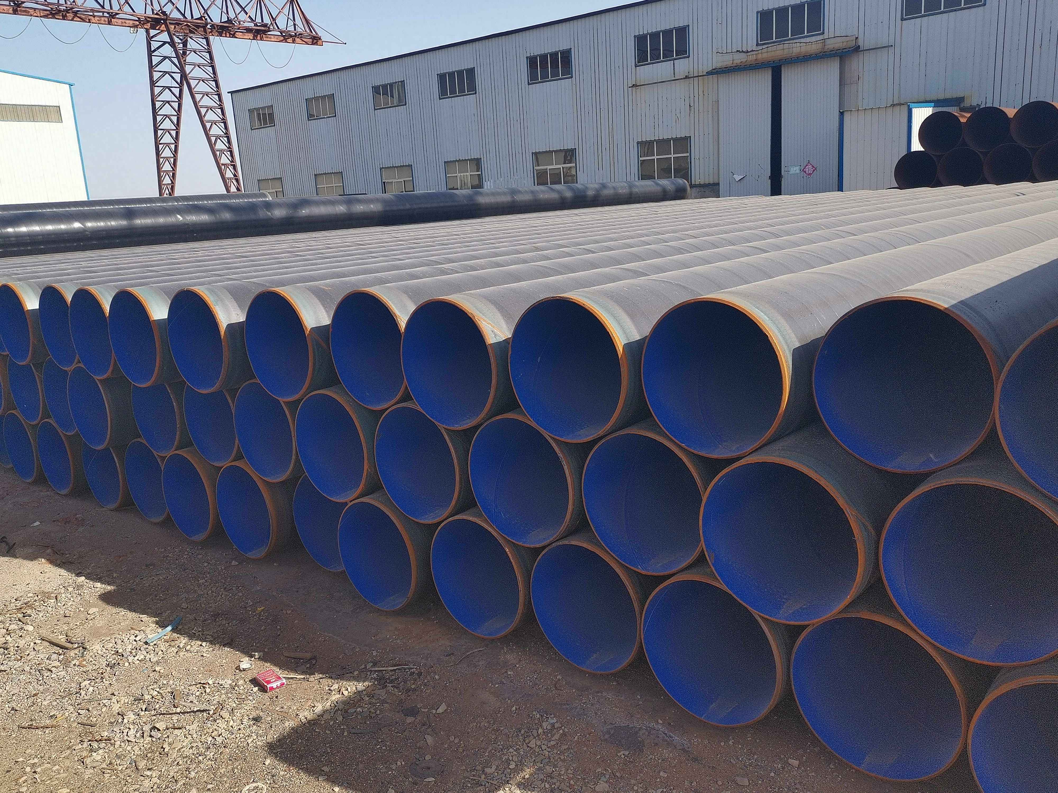 河南热浸涂塑钢管厂 河南外3pe内环氧粉末防腐钢管