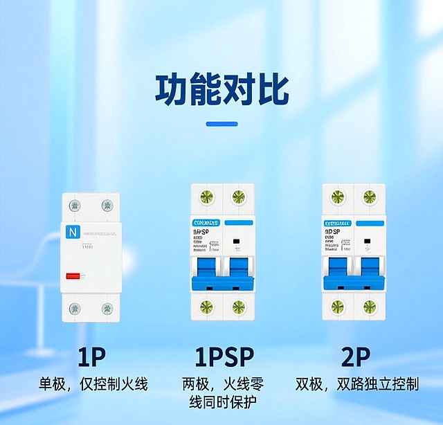 电力排管2p：断路器1P+N与1P、1P+N与2P有啥区别？该怎么选？